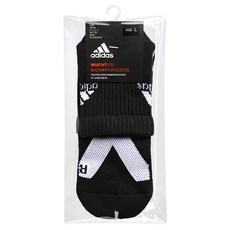 adidas愛迪達 p3.1強化高機能短筒運動襪 M 黑色底/白logo mh0006-m, 1雙