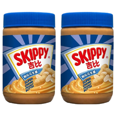 SKIPPY 吉比 顆粒花生醬, 510g, 2罐