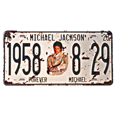 OPUS LOFT 純真年代 仿舊鐵皮車牌 壁飾 壁貼 馬口鐵, 31 x 15cm