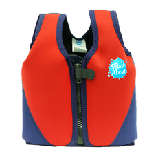 Splash About 兒童浮力夾克, 16個可裝卸泡棉浮塊, 6~10歲, 紅色 + 海軍藍, 1件