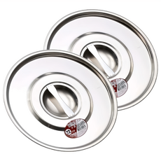 萬得威 不鏽鋼平蓋 22cm, 2個