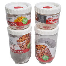 LocknLock 樂扣樂扣 儲物罐套裝 INL301S001-CHS, 透明, 1個