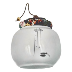 經典布蓋小茶罐 靜淨 17 x 10 x 10cm 0.6g, 白色, 150ml, 1個