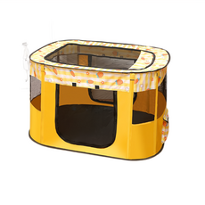 寵物星樂園 方形摺疊寵物圍欄帳篷 XL 黃色胡蘿蔔, 1個