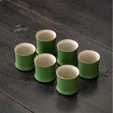 竹節主人杯, 綠色, 6個