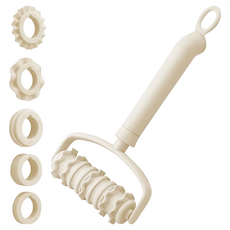 GP&me Dolce 三花邊翻糖滾輪切刀組，含可拆卸滾輪, 24.5 x 11.5cm, 1組