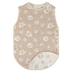 HiBOU 喜福 6重紗防踢被 透氣速乾 台灣製造 SGS認證, S(58 x 38cm), 小鷹喝奶茶