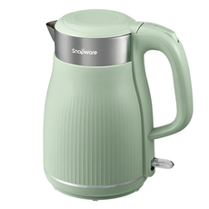 Corelle Brands 康寧餐具 Snapware 優雅曲線雙層防燙電熱水壺 薄荷綠 1.8L, SN-EKC1800