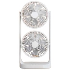 apex Innovation 8吋超靜音直立式雙風扇 36.5 x 17 x 9cm 486g, F-052, 白色