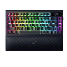 RAZER 雷蛇 BlackWidow V4 Pro 75% 黑寡婦無線鍵盤 英文, 機械軸, 黑色, RZ03-05130100-R3M1