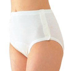 神戶生絲 貼心女用底褲 失禁墊用底褲 女性內診用 100%埃及棉 日本製, 灰白