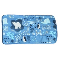 Cotton Field 棉花田傢飾 冰川熊極致酷涼冷凝枕墊/萬用墊, 藍色, 涼感枕