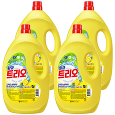 Trio 蔬果碗盤洗碗精, 3kg, 4桶