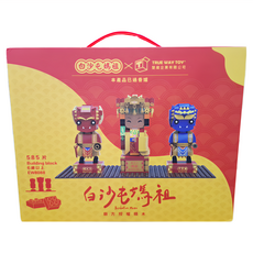 TRUE WAY TOY 積木組合 白沙屯媽祖, Q版神明保庇, 585片積木, 1盒