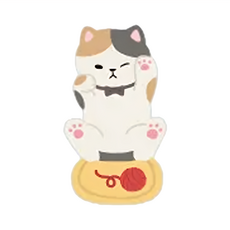 CARD LOVER 信的戀人 便利貼 喵嗚醬與旺旺君, 花貓, 60張, 3本