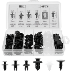 100pcs 자동차 패스너세트 차량용 패스너 클립, 1개