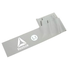 Reebok 彈力訓練帶 彈力繩 瑜珈帶 健身器材, 黑色/灰色, 180 x 15 x 0.5cm, 1入