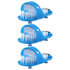 ROYALLIN 蘿林嚴選 嫩白沐浴美腳刷 (藍色), 尺寸: 32*12*14.5cm, 塑膠材質, 3個, 1入