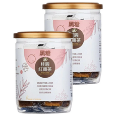 蜜思朵 黑糖桂圓紅棗茶, 嚴選新竹寶山黑糖 柴燻桂圓 果肉飽滿 養顏滋補強身, 17g, 12入, 2罐