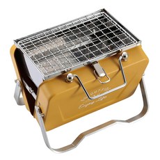 CAPTAIN STAG 鹿牌 可折疊收納桌上型V型烤肉架, 190 x 160 x 155mm, 1組