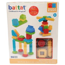 Battat 鬃毛積木套裝 56 塊 易於連接 激發孩子創意, 多色, 1盒