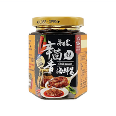海濤客 辛茴香海鮮辣醬 台灣自產辣椒製成 多種吃法, 180g, 1罐