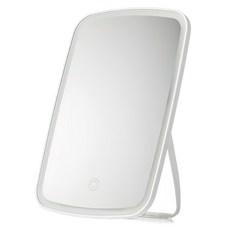 AHOYE LED觸碰式補光化妝鏡 折疊款, 白色