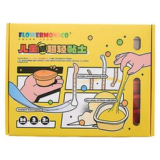 FLOWER MONACO 無硼不沾手安全黏土 Set 24色 超輕超柔軟 不掉渣, 1盒
