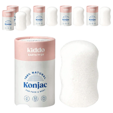 Kiddo 純植淨膚蒟蒻海綿 Body, 淨白, 6個
