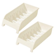 BangJiaShi 幫家適 碗盤瀝水收納架, 米色, 1層, 2個