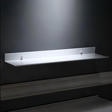 超級工廠 浴室置物架 40cm 白色 太空鋁 免打孔 浴室收納, 1個