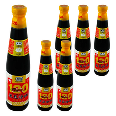 黑龍 秋菊級黑豆蔭油 清油，100%純黑豆日曝120天精釀, 400ml, 6瓶