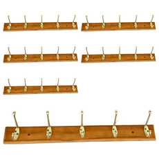 生活屋 原木金屬衣帽掛勾, 216-6, 6個