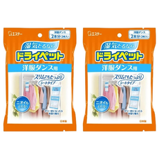 ST 雞仔牌 吸濕小包 衣櫃用 2入 Set 球型氯化鈣 消除異味 吸濕防潮 乾燥防霉 半透明包裝 吊掛使用 不佔空間 日本製造, 100g, 2包