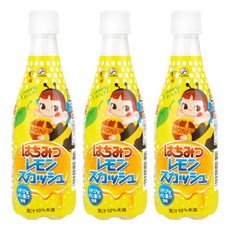 FUJIYA 不二家 蜂蜜檸檬風味碳酸飲 410ml, 3瓶