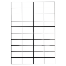 華麗牌 阿波羅 A4噴墨列印 三用電腦標籤 WL-9640 52.5 x 29.7mm, 40格, 100張