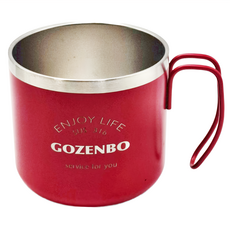 GOZENBO 御膳坊 316營趣保溫星砂杯, 紅色, 350ml, 1個