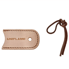 UNIFLAME 小黑鍋皮革柄套，尺寸約83x48mm，重量約17g，材質: 牛皮, U666449, 1個