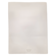 conifer 綠的事務 2025年16K手鞣皮紋直式週誌, 茉莉白, 1本