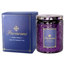 香氛蠟燭卡菲那系列:梵谷星空味道, 450g, 1入