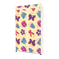 三和牌 黃花DIY收納套管衣櫥組/塑膠衣櫥 LTP-1型, 90cm, A8