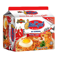 Ibumie 益福 Baagus 乾撈麵經濟包 香辣 70g, 5包