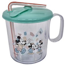 Skater 塑膠抗菌吸管杯 546495 10 x 8cm, 米奇, 250ml, 1個