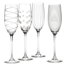 MIKASA 香檳杯 紋飾, 4個, 250ml