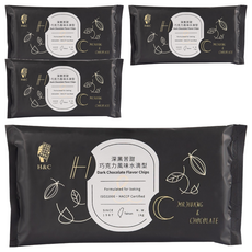H&C 正慧食品 正香軒 深黑苦甜巧克力風味水滴型，適用於烘焙, 1kg, 4包