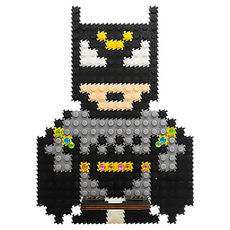 EZ拼豆 手機架 蝙蝠俠, DIY組裝玩具, 適用於3歲以上兒童, 1組