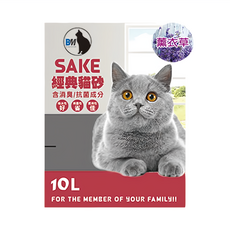 SAKE 細球礦砂 薰衣草 10L(6kg) 低粉塵 貓砂, 1包