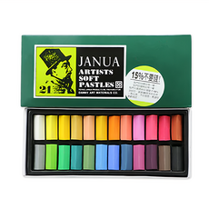 JANUA 老人牌 Set - 藝術家軟性粉彩 21色, 24色, 1盒