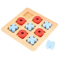 New Classic Toys 木製OOXX認知互動遊戲, 1組, 混和顏色 - 兒童益智玩具，提升認知能力