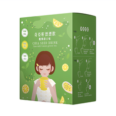 午茶夫人 奇亞籽漂漂飲 輕檸綠, 175g, 1盒